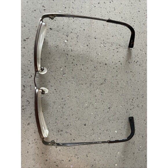 Caravelle By Bulova Ghent Eyeglasses Frames ONLY Dark Gunmetal Brown 50-19-140 - Picture 2 of 9